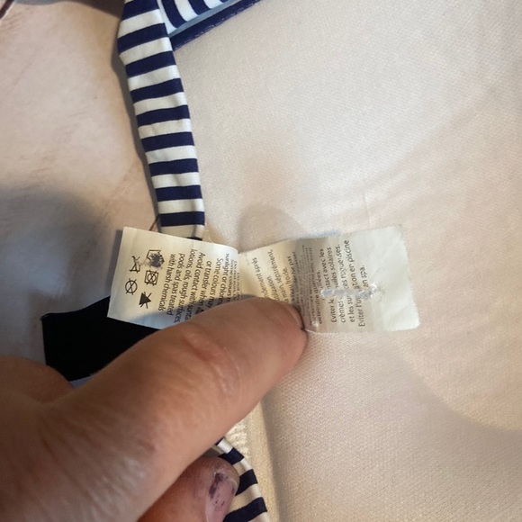 Bond-eye Australia Navy Striped Bikini Top​ - Picture 8 of 8